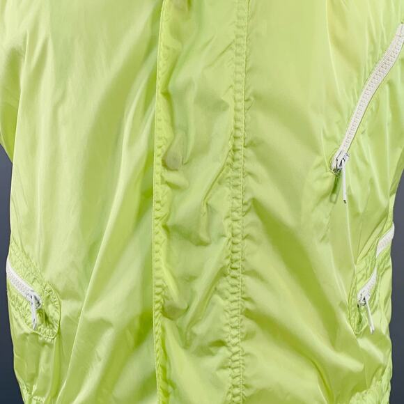 BURBERRY LONDON Size M Green Lime Polyamide Blend Zip Pockets Vest - Picture 2 of 12
